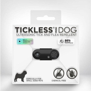 TICKLESS USB DOG MINI BLACK uzlādējama ultraskaņas ierīce ērču atbaidīšanai suņiem